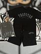 Trucksuit short set Trapstar Camo logo -  black - Miniatura 10