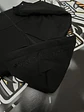 Hoodie Puffer full Zip SYNA - TRIPLE BLACK - Miniatura 3