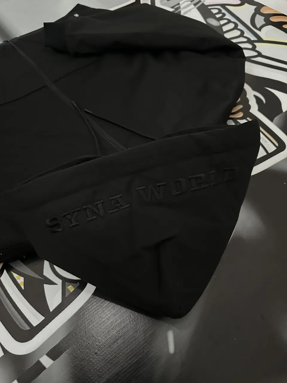 Hoodie Puffer full Zip SYNA - TRIPLE BLACK 3