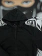 Hoodie Puffer full Zip SYNA - TRIPLE BLACK - Miniatura 2