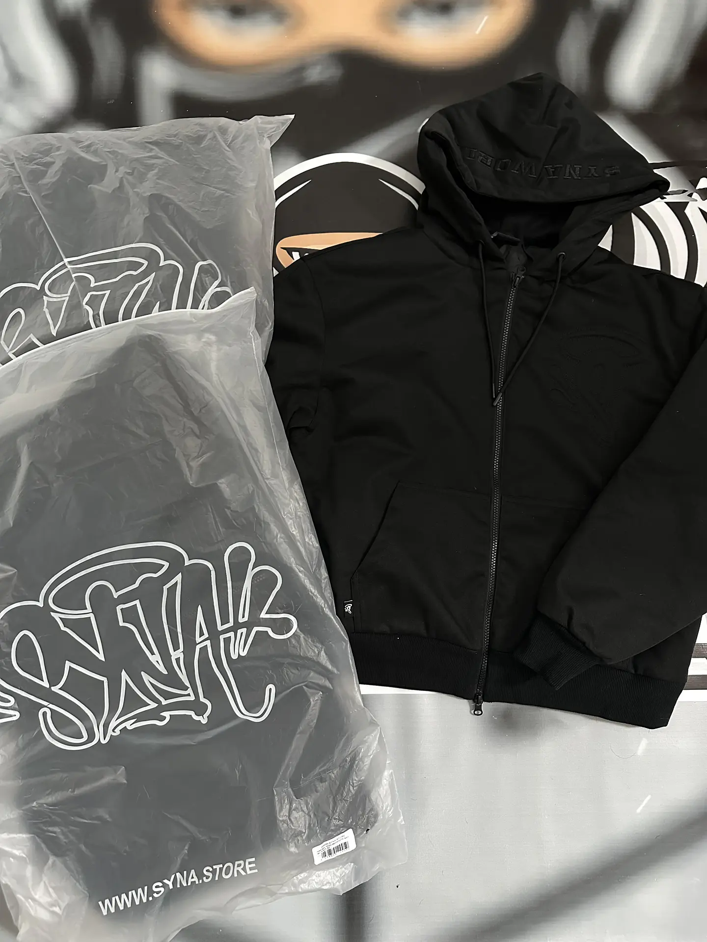 Hoodie Puffer full Zip SYNA - TRIPLE BLACK 5