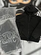 Hoodie Puffer full Zip SYNA - TRIPLE BLACK - Miniatura 5