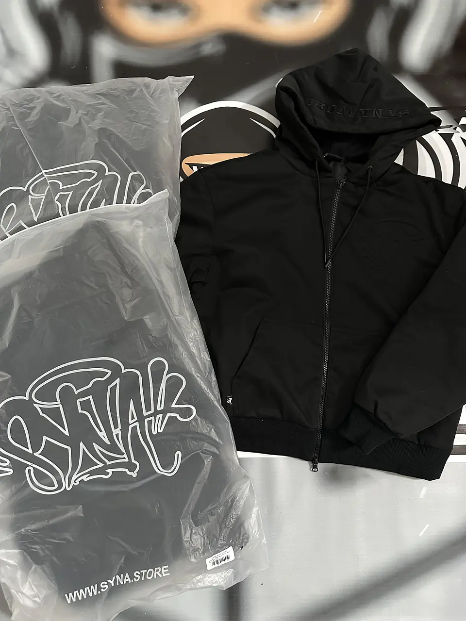 Hoodie Puffer full Zip SYNA - TRIPLE BLACK 5