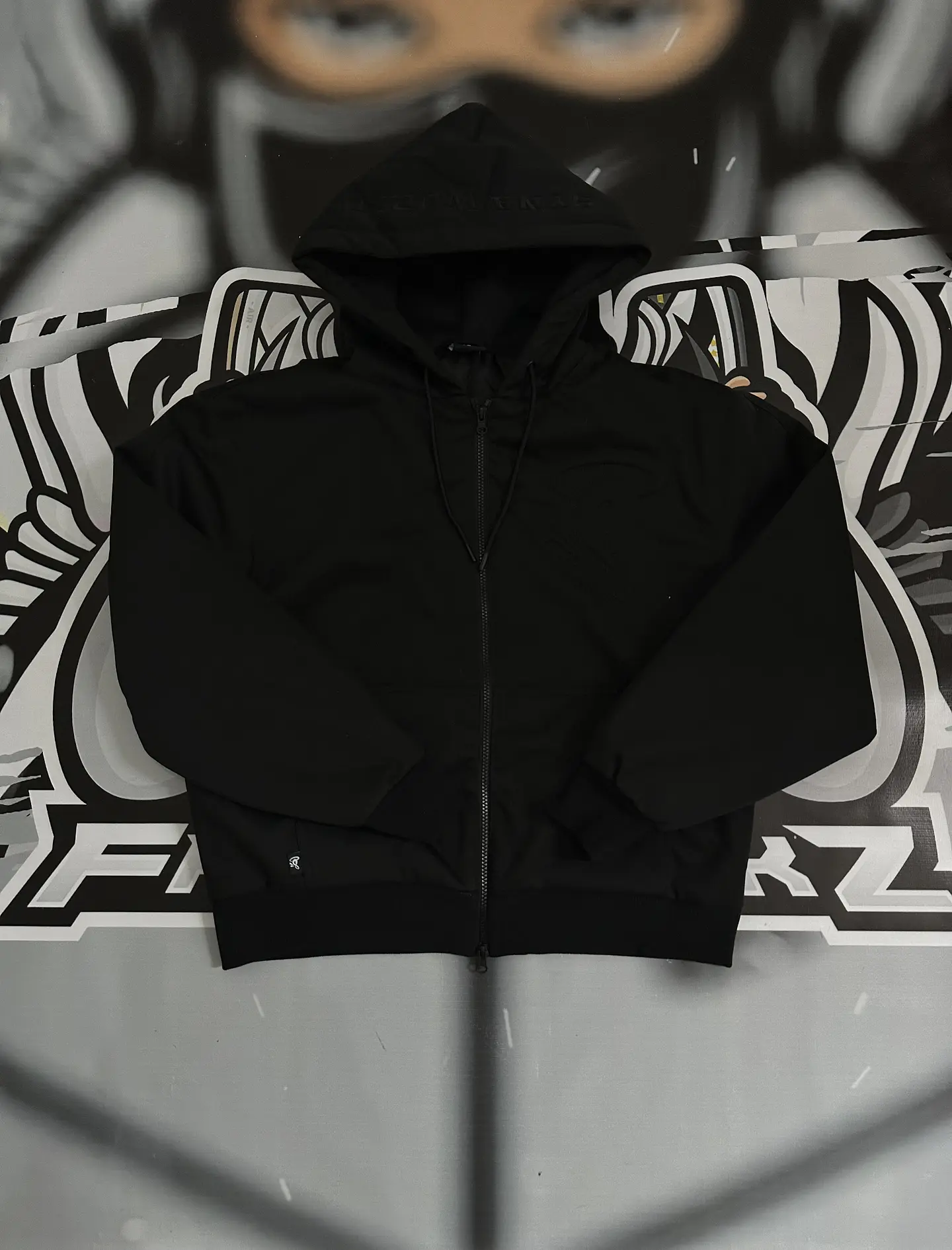 Hoodie Puffer full Zip SYNA - TRIPLE BLACK 1