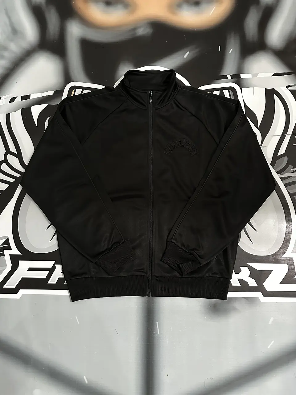 JACKET TRACK Corteiz FULL ZIP - BLACK 1