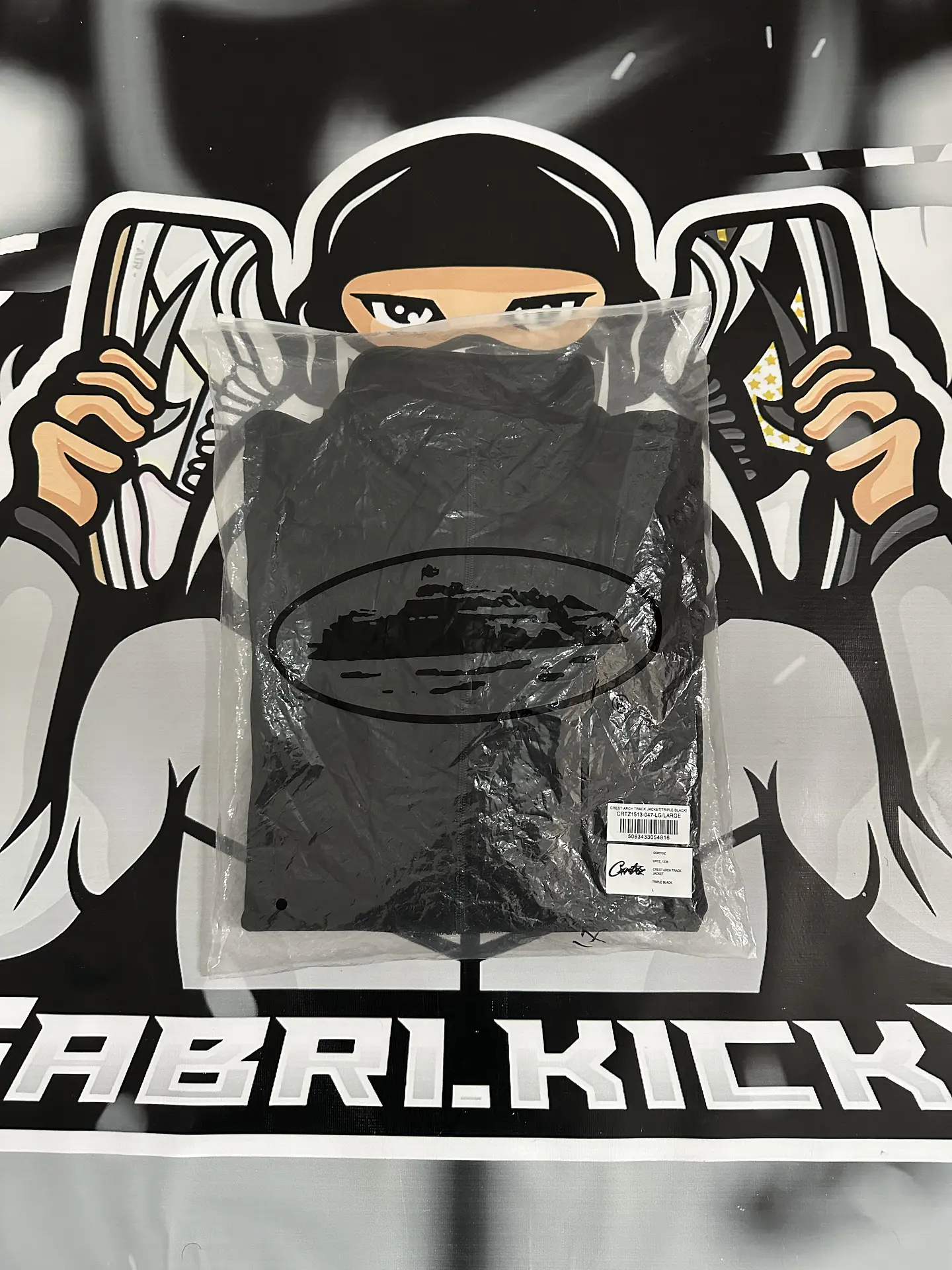 JACKET TRACK Corteiz FULL ZIP - BLACK 6