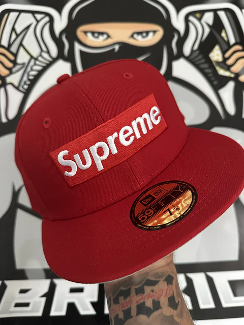 Supreme Ghostface Box Logo New Era 59Fifty Cap - red
