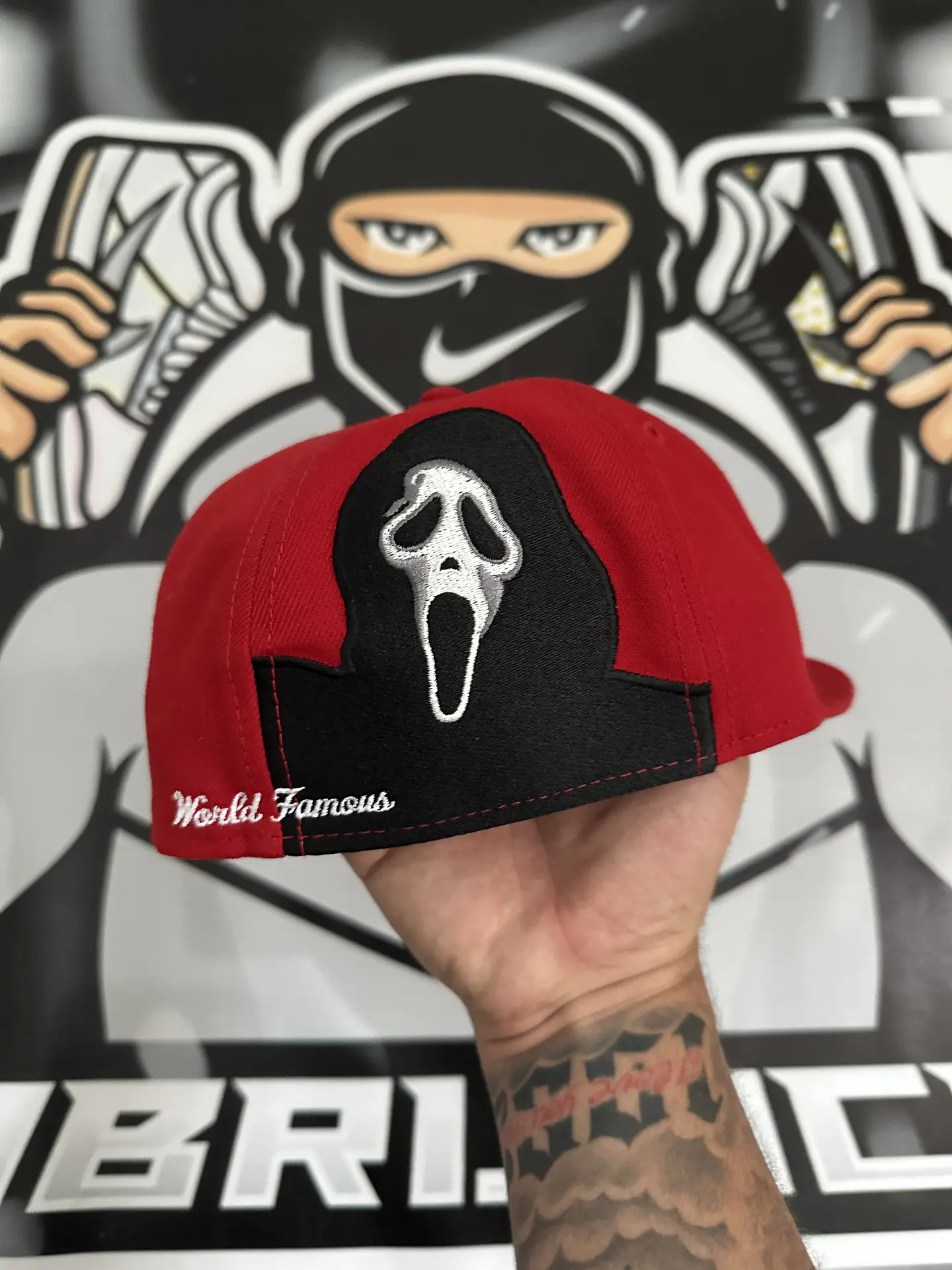 Supreme Ghostface Box Logo New Era 59Fifty Cap - red 4