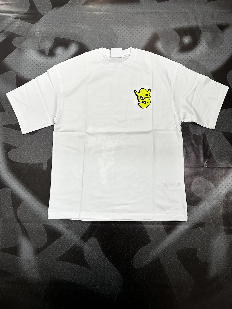 camiseta syna - white/green logo 1