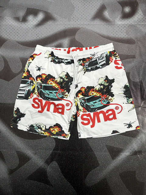 short syna - white burst logo