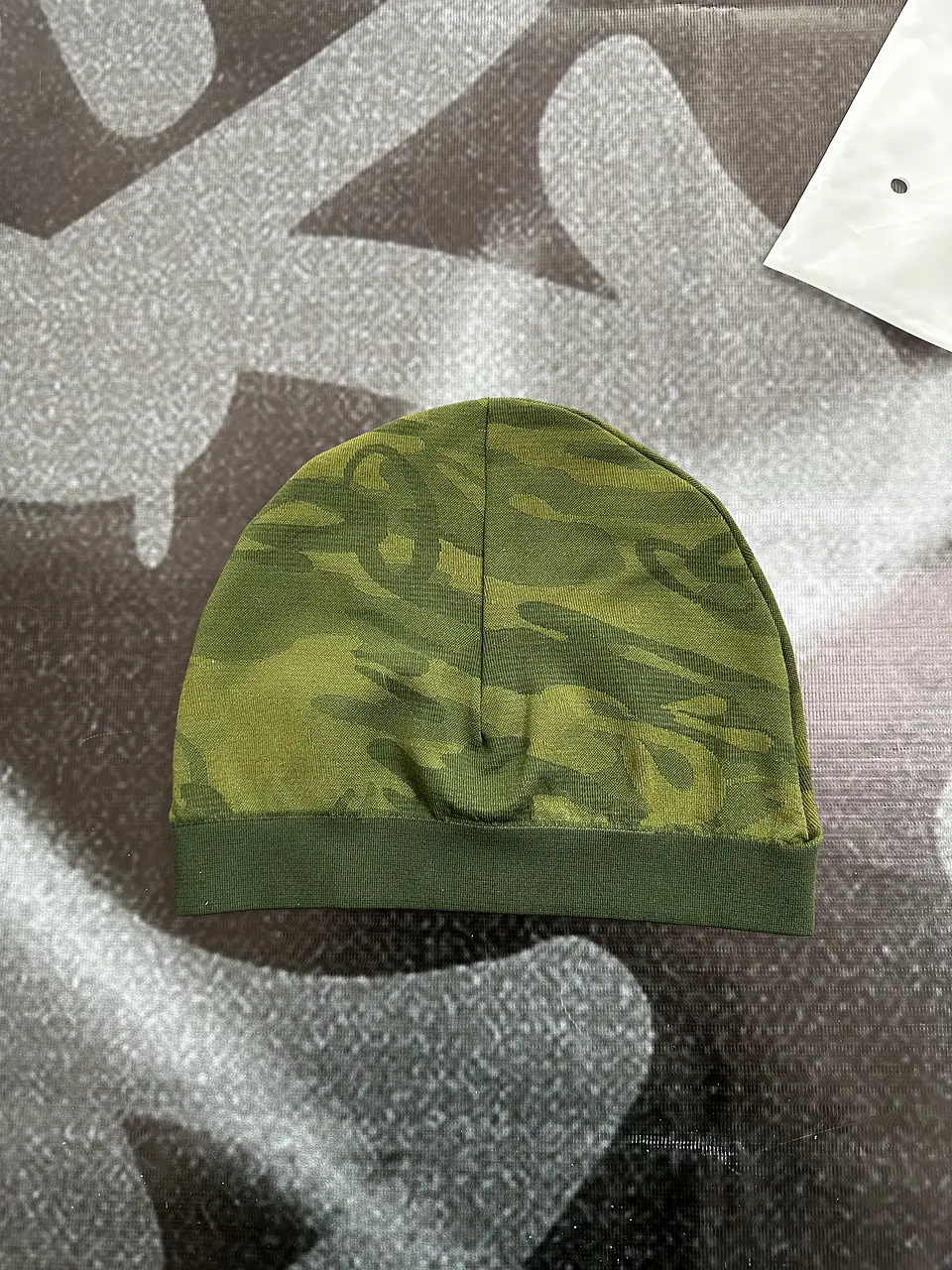 skull cap syna - camo green and readactive logo 3