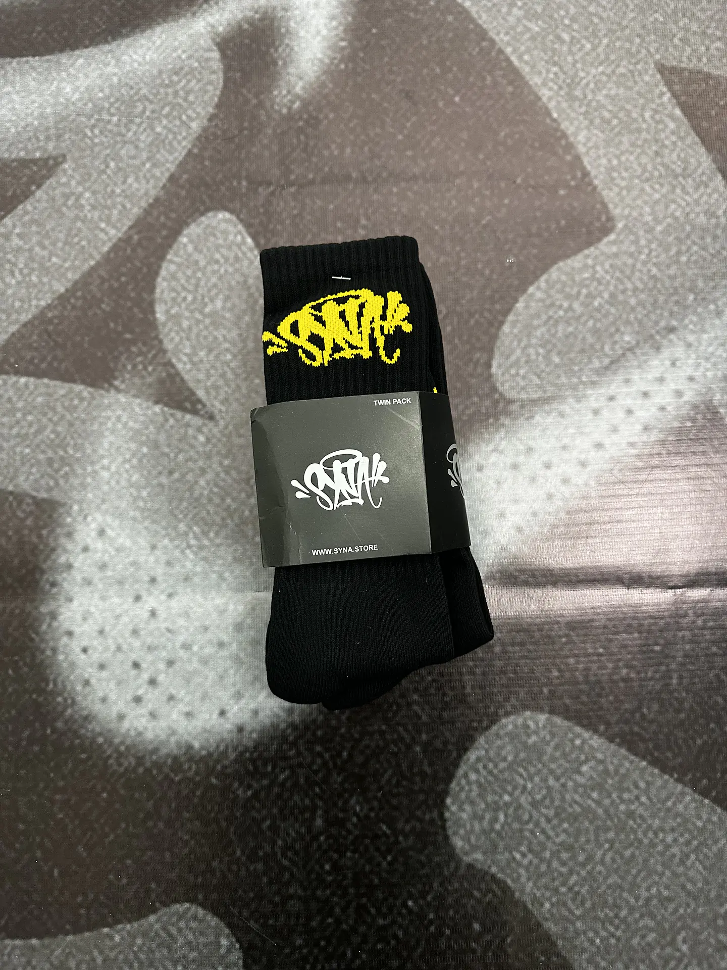 calcetines pack 2 pares syna - black and yellow 3