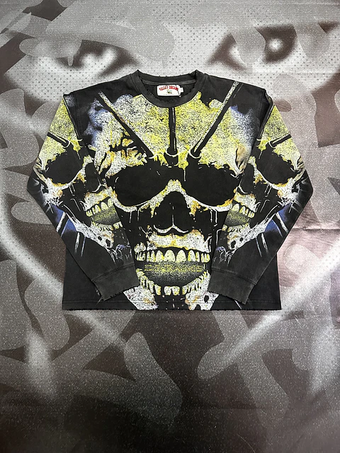 camiseta vale forever - Skull Longsleeve