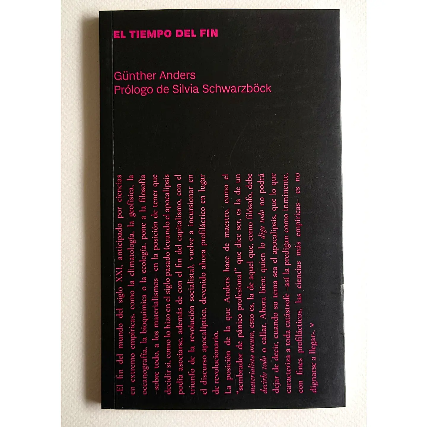 El tiempo del fin (Günther Anders) 1