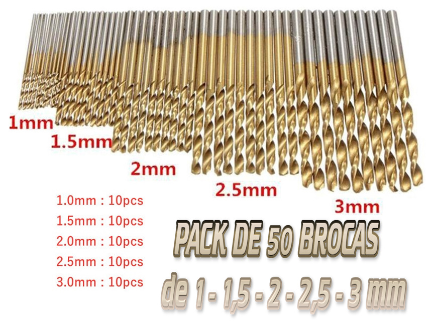 FACE628PACKde50brocasde1a3mmferromadeiraaluminioplástico