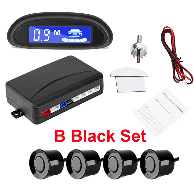 FACE501 KIT 4 Sensores Estacionamento LCD Display LED auto