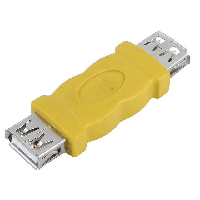 42-FACE372 USB 2.0 Duplo Conector Fêmea Amarelo