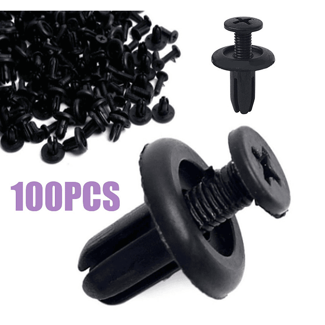 1-FACE21 20 PCS Rebites De Plástico Do Carro 6mm Buraco Universal parafuso fivela Pin Clipes