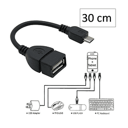 FACE336 Cabo 30cm Micro Usb Para USB2.0 OTG Para  Android Telefone Celular Tablet Pc