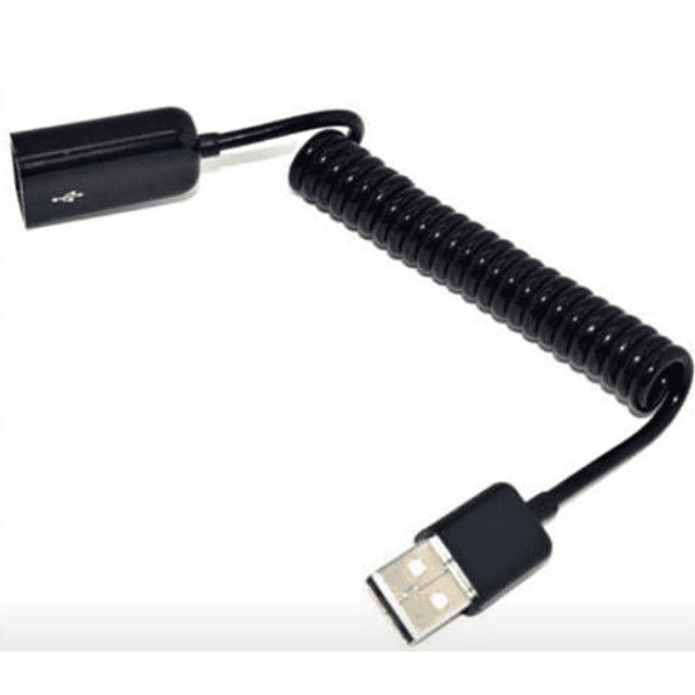 42-face20 cabo mola usb flexivel 2.0 macho /fem 1 METRO