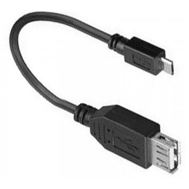 42-FACE393 Adaptador USB 2.0, USB A Fêmea para Micro USB  Macho 10cm, Cabo USB OTG