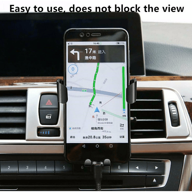 14-FACE121 Suporte Automóveis telemóvel gps gravidade ventilação universais