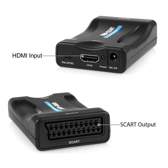 FACE714 hdmi para SCART vídeo conversor de áudio av adaptador