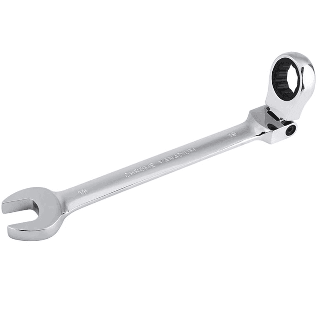 FACE717  ROQUETE KIT 12 peças  Cabeça Flexível jogo  chave bocas mistas  8 a 19mm