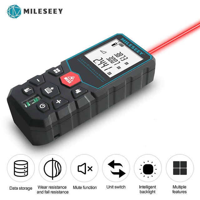 FACE784 Mileseey x5 laser digital medidor de distância a la