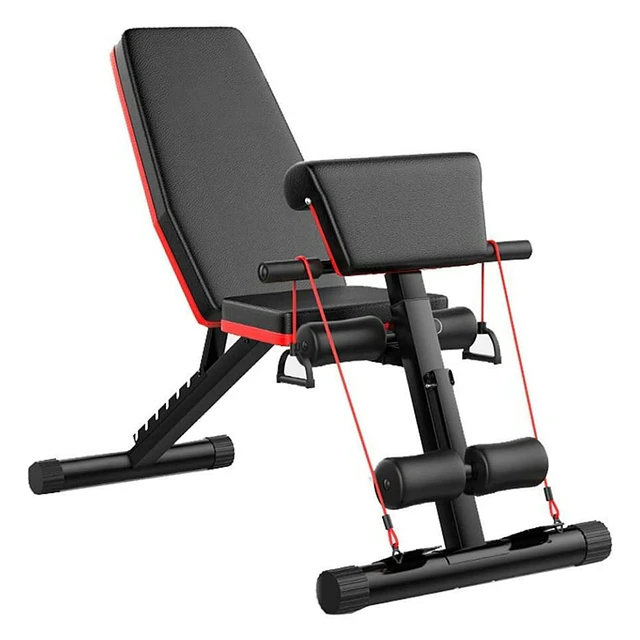 FACE791 Banco NOVO musculação ajustável  abdominal  bicípes etc