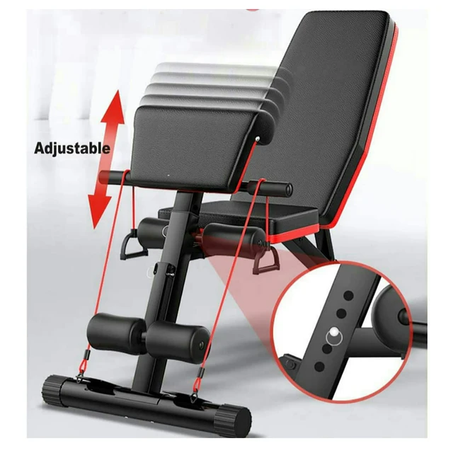 FACE791 Banco NOVO musculação ajustável  abdominal  bicípes etc