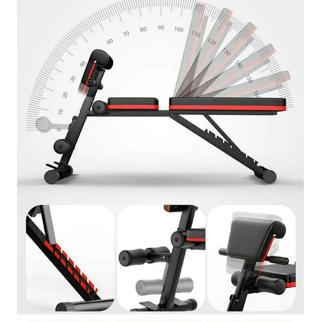 FACE791 Banco NOVO musculação ajustável  abdominal  bicípes etc
