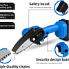 FACE898-b SUPER preço podadeira  Mini motoserra com uma bateria carregador serra elétrica corrente