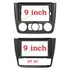 FACE951 Moldura 2 din para auto rádio BMW Série 1 E88 E82 E81 E87 2004-2011