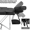 FACE883-b Marquesa novas dobrável portátil 180 x 70 cm em alumínio capacidade 250 kg