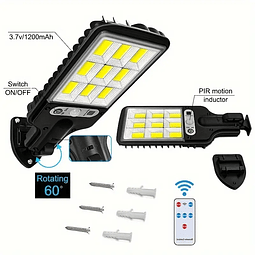 FACE1016 Lâmpada  Solar Externa IP65Prova D'água 3 Modos Iluminação Com Sensor Movimento