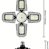 FACE1033 Potente Lâmpada 100W LED  E26/E27 REGULÁVEL "FLOR" CASA JARDIM GARAGENS ETC