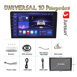 FACE1055  Universal 10 polegadas auto rádio Android 1gb rom 32gb ram rds fm gps JUNSUN