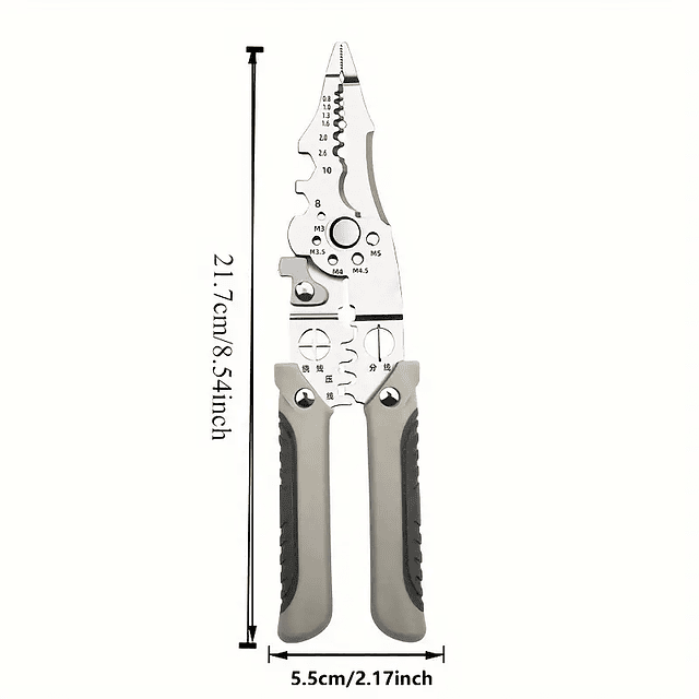 FACE1083 Alicate de corte de fios para eletricistas Alicate de corte de fios multifuncional