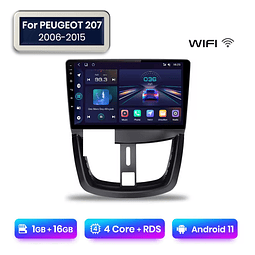 FACE1106  Auto Rádio  Peugeot 207 207CC 2006-2015 Android 1gb ram 16gb rom   2 Din