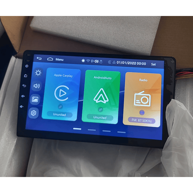 FACE1248 Auto rádio 9 polegadas Universal com carplay e android auto MP3/WMA/APE/FLAC/WAVsistema wince ou semelhante 