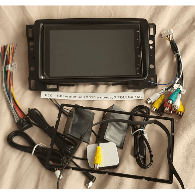 R10 - Auto Rádios Chevrolet Sail 2010 e novos, 7 POLEGADAS sitema android 
