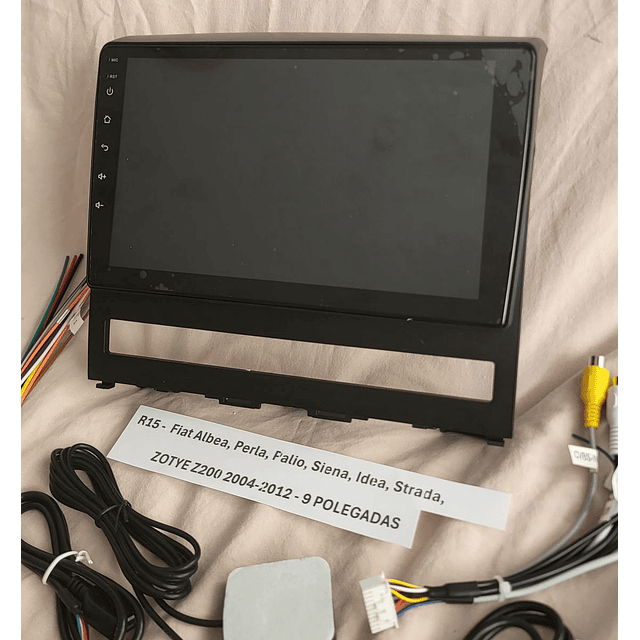 R15 - Auto Rádios Fiat Albea, Perla, Palio, Siena, Idea, Strada, ZOTYE Z200 04-12 - 9 POLEGADAS android 