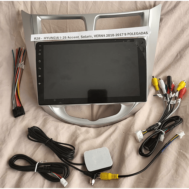 R28 - Auto Rádios HYUNDAI I-25 Accent, Solaris, VERNA 2010 a 2017 9 POLEGADAS  android  