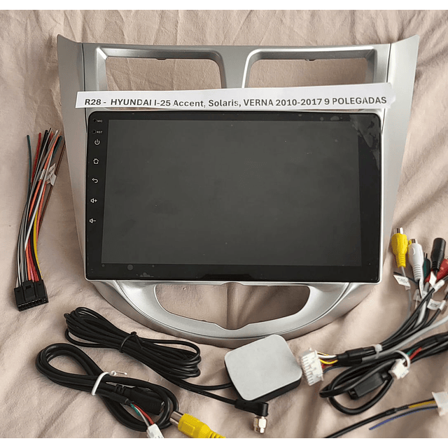 R28 - Auto Rádios HYUNDAI I-25 Accent, Solaris, VERNA 2010 a 2017 9 POLEGADAS  android  