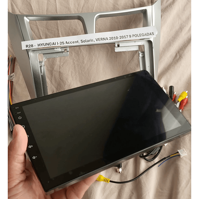 R28 - Auto Rádios HYUNDAI I-25 Accent, Solaris, VERNA 2010 a 2017 9 POLEGADAS  android  