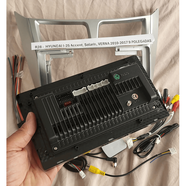 R28 - Auto Rádios HYUNDAI I-25 Accent, Solaris, VERNA 2010 a 2017 9 POLEGADAS  android  