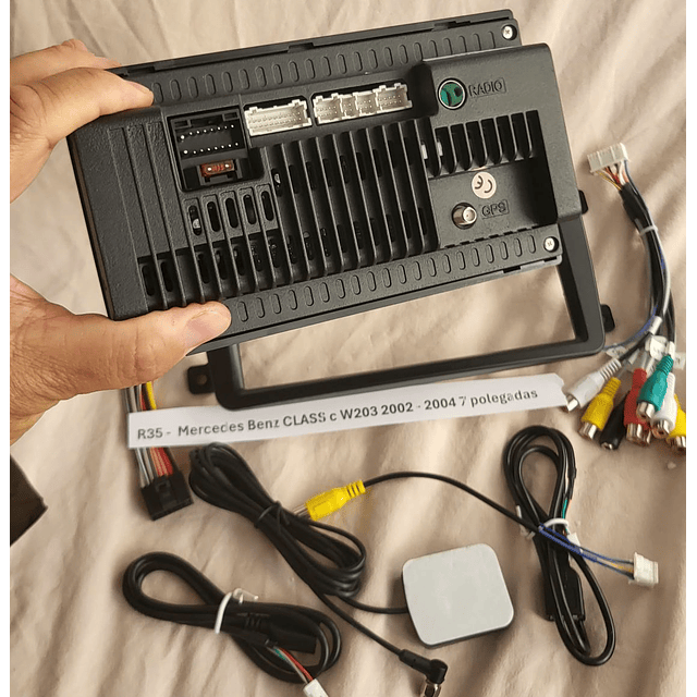 R35 - Auto Rádios Mercedes Benz CLASS c W203 2002 a 2004 7`  android  