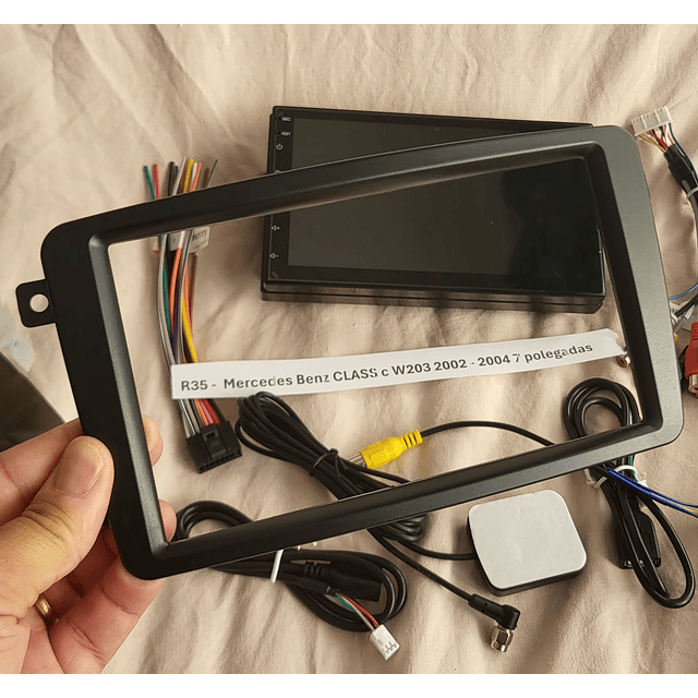 R35 - Auto Rádios Mercedes Benz CLASS c W203 2002 a 2004 7`  android  