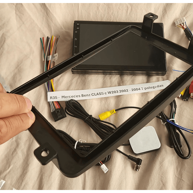 R35 - Auto Rádios Mercedes Benz CLASS c W203 2002 a 2004 7`  android  